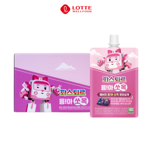 Nước Ép Mận- Nho-Táo Lotte Pasteur- 80ml- Hộp 10 gói