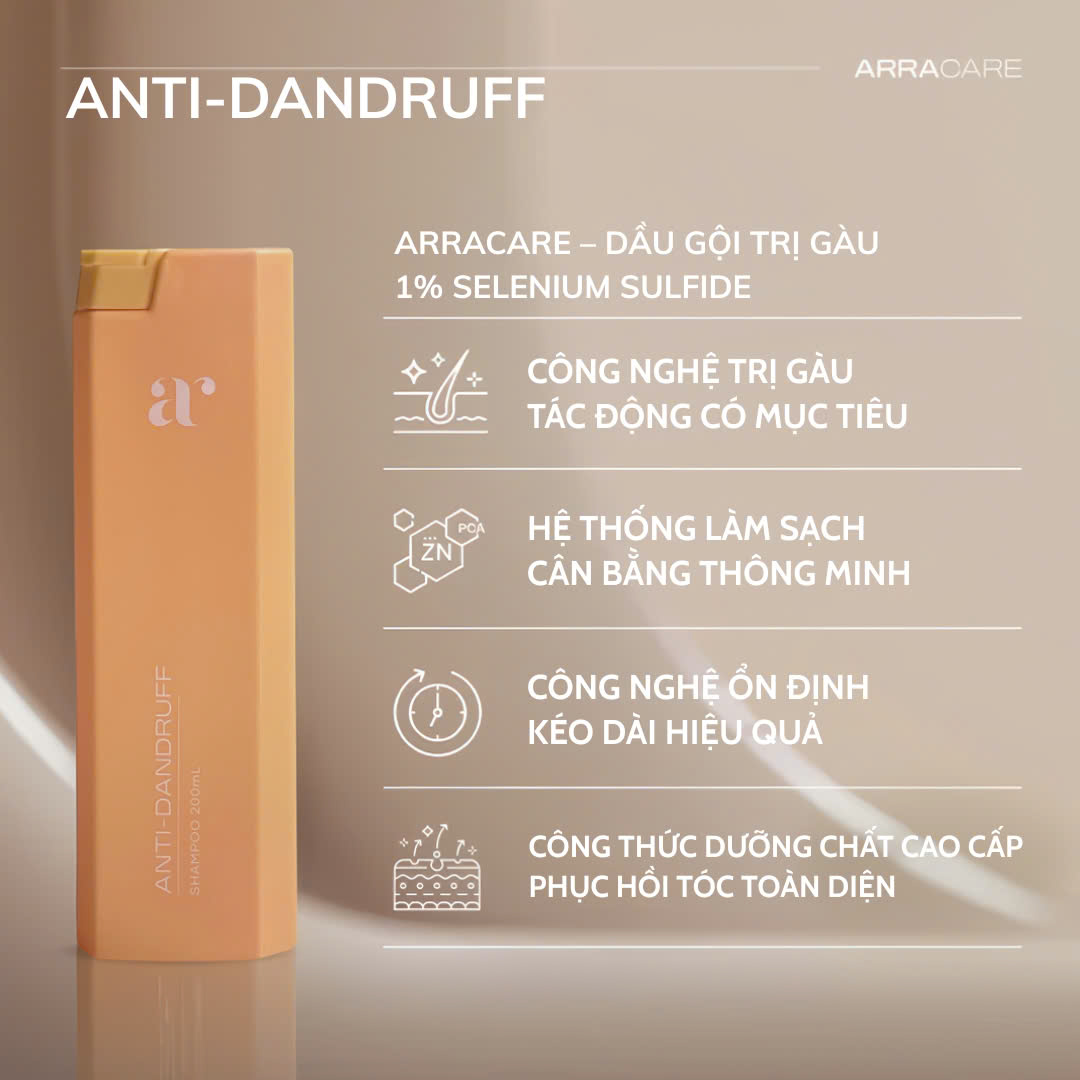 Dầu Gội Trị Gàu ARRACARE 200ml