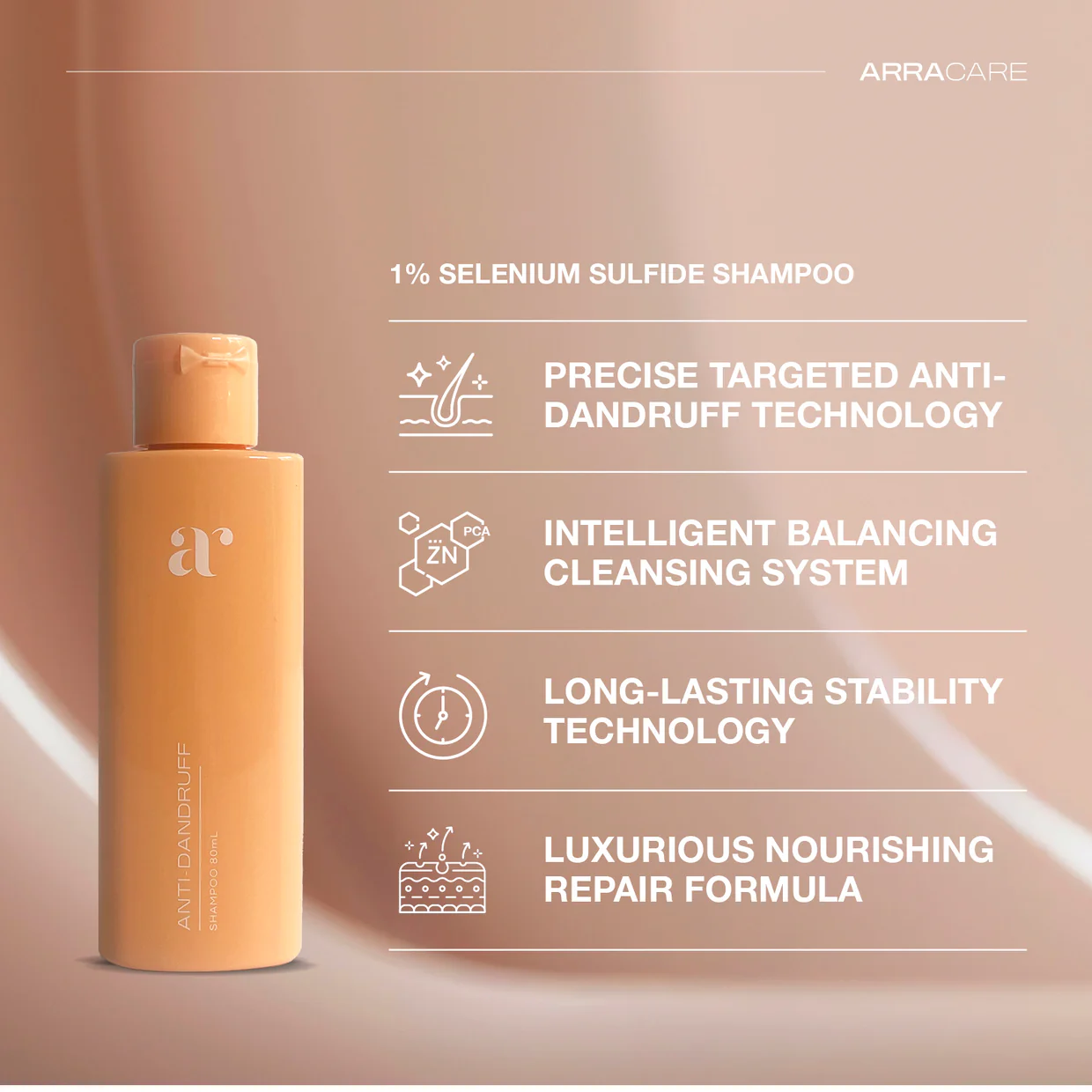 Dầu Gội Trị Gàu ARRACARE 80ml - Ảnh 2
