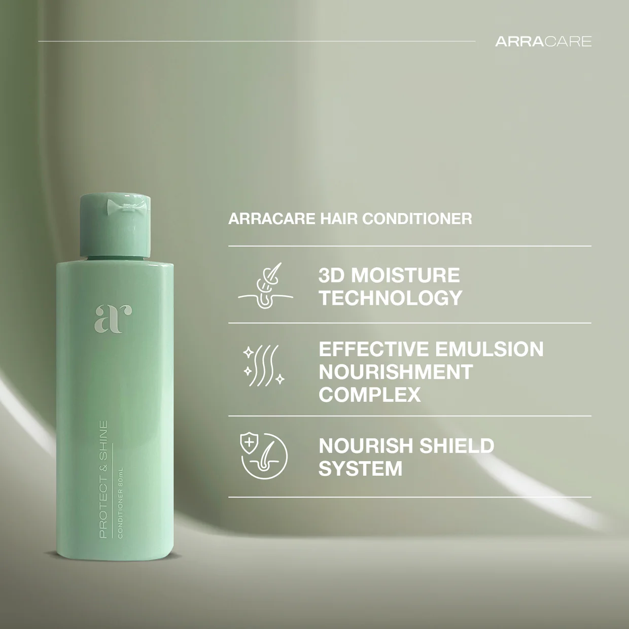 Dầu Xả ARRACARE Phục Hồi & Dưỡng Tóc 80ml - Ảnh 2